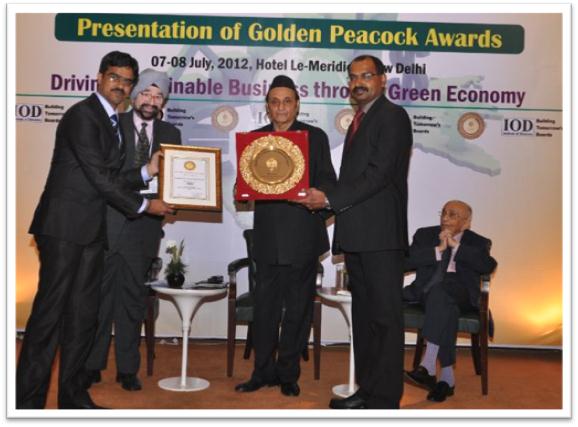 The world Environment foundation has recognized GVK BIA to become the first airport to win the Golden Peacock Award for their excellent work on environmental management.