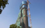 ATC tower facade work under progress at GVK CSIA