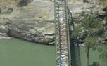 Load testing being done on upstream bridge