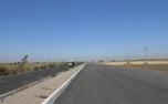 Completed road patch on the expressway